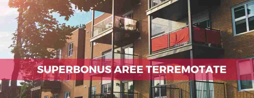 Super bonus aree terremotate